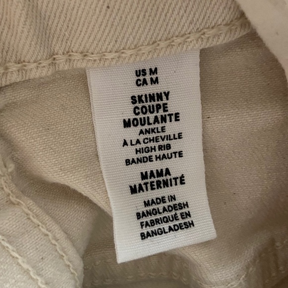 NWOT H&M MATERNITY MAMA SKINNY ANKLE JEANS MEDIUM - Picture 5 of 5